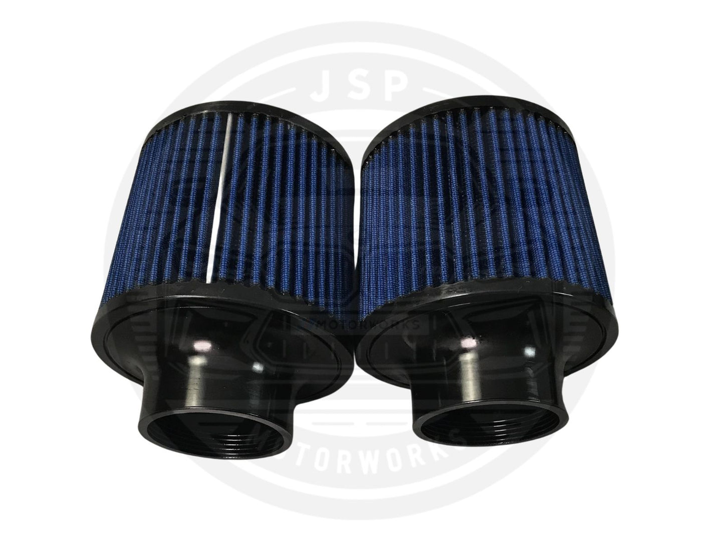 G80 M3 G82 M4 S58 Front Mount Intake - Crinkle Black with Blue Filters